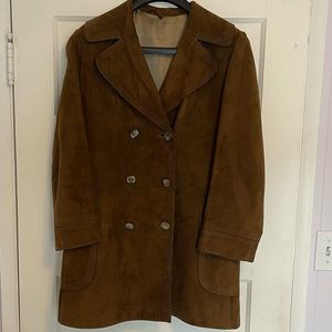 Supercool Vintage Leather Coat from Finland Medium